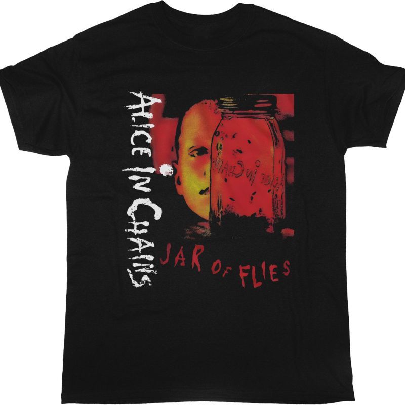 ALICE IN CHAINS JAR OF FLIES NEW BLACK T SHIRT