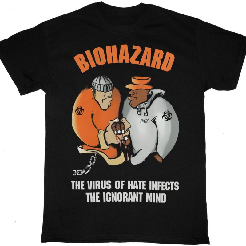 BIOHAZARD THE VIRUS OF HATE NEW BLACK T-SHIRT