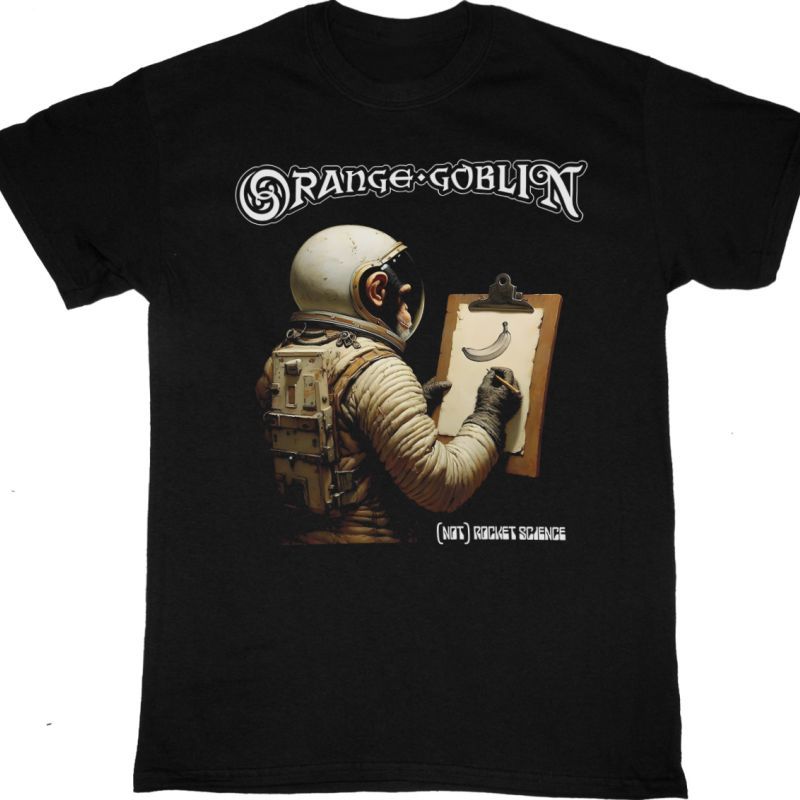 ORANGE GOBLIN (NOT) ROCKET SCIENCE NEW BLACK T-SHIRT