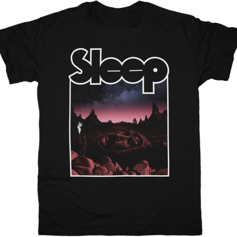 SLEEP FACE ON MARS NEW BLACK T-SHIRT