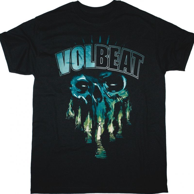 VOLBEAT SKULL GATES NEW BLACK T-SHIRT