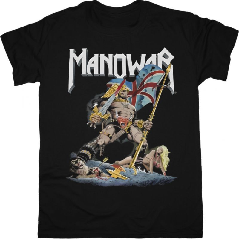 MANOWAR HAIL TO ENGLAND NEW BLACK T-SHIRT