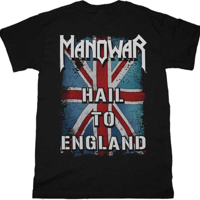 MANOWAR HAIL TO ENGLAND NEW BLACK T-SHIRT