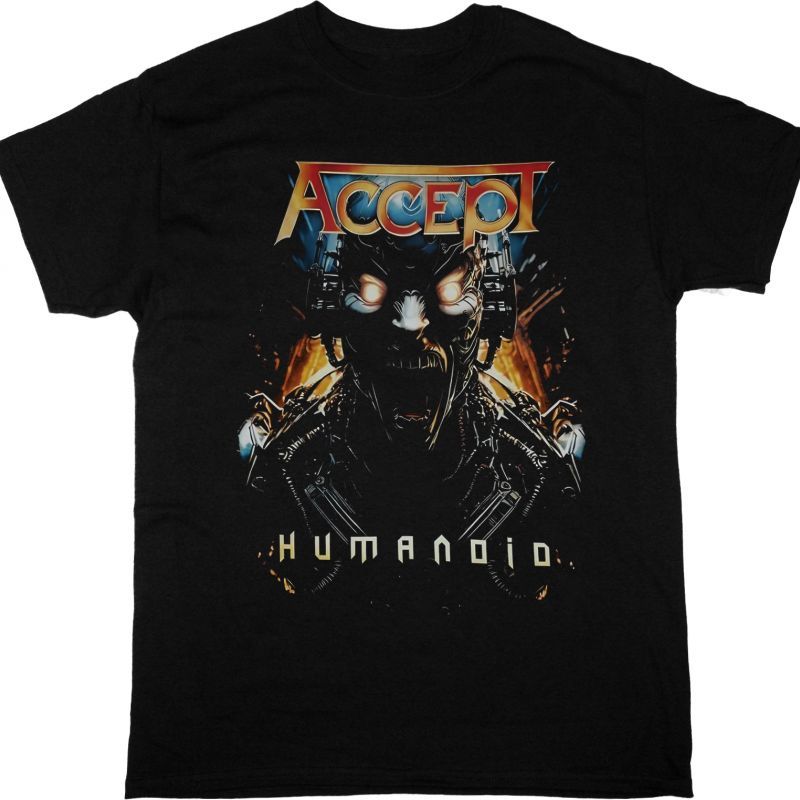 ACCEPT HUMANOID NEW BLACK T-SHIRT