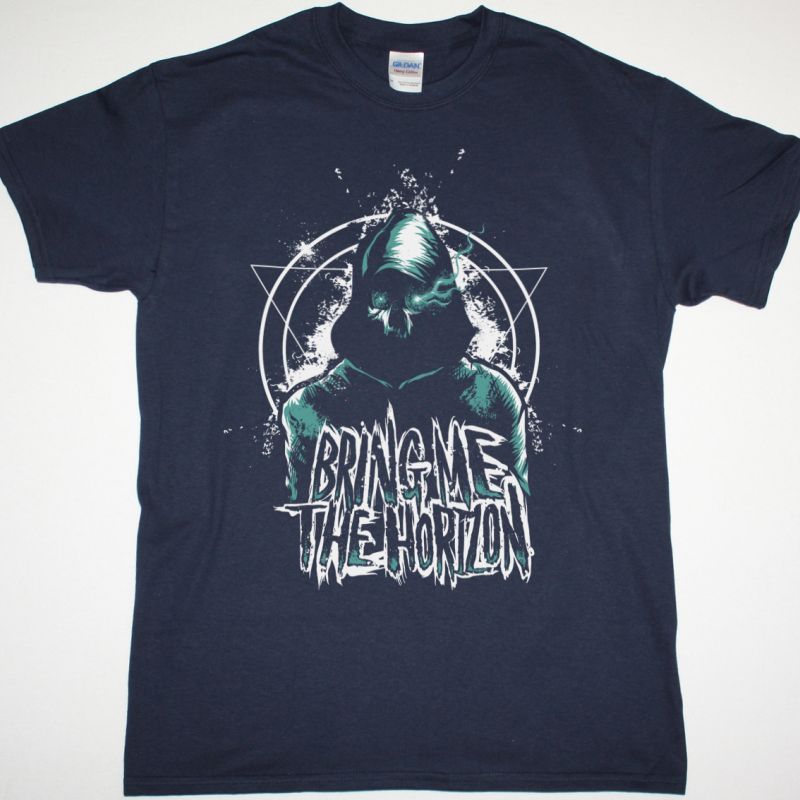 BRING ME THE HORIZON POSTER BMTH NEW NAVY BLUE T-SHIRT