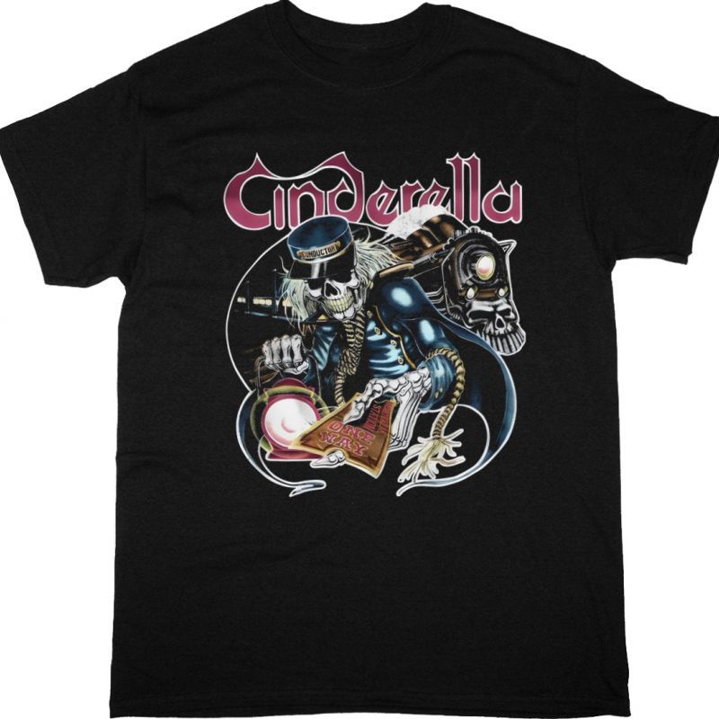 CINDERELLA ONE WAY NEW BLACK T SHIRT