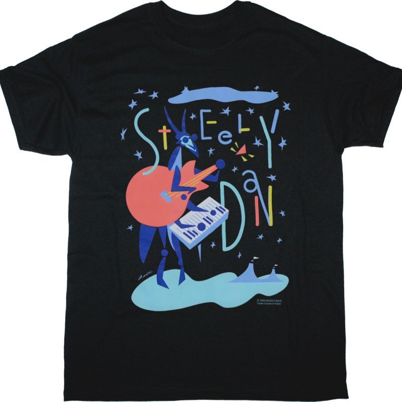 STEELY DAN TOUR 1994 NEW BLACK T SHIRT