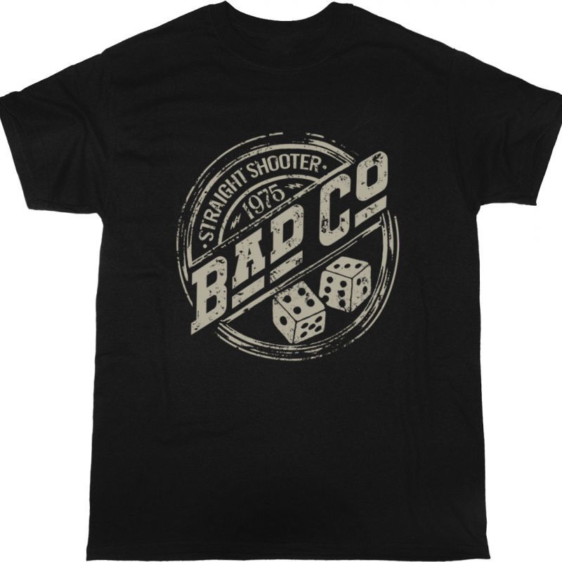BAD COMPANY STRAIGHT SHOOTER NEW BLACK T SHIRT