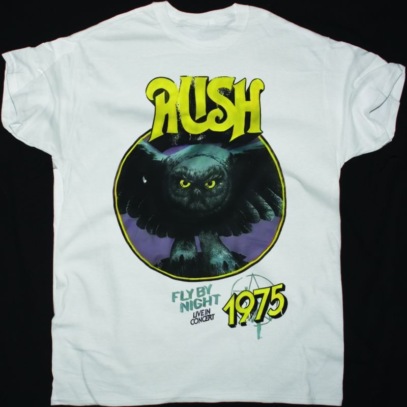 RUSH FLY BY NIGHT LIVE IN CONCERT  NEW WHITE T-SHIRT