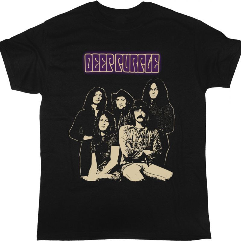 DEEP PURPLE BAND NEW BLACK T-SHIRT