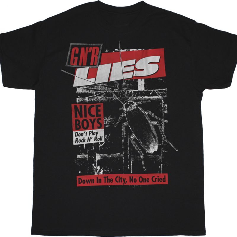 GUNS N ROSES NICEBOYS NEW BLACK T-SHIRT