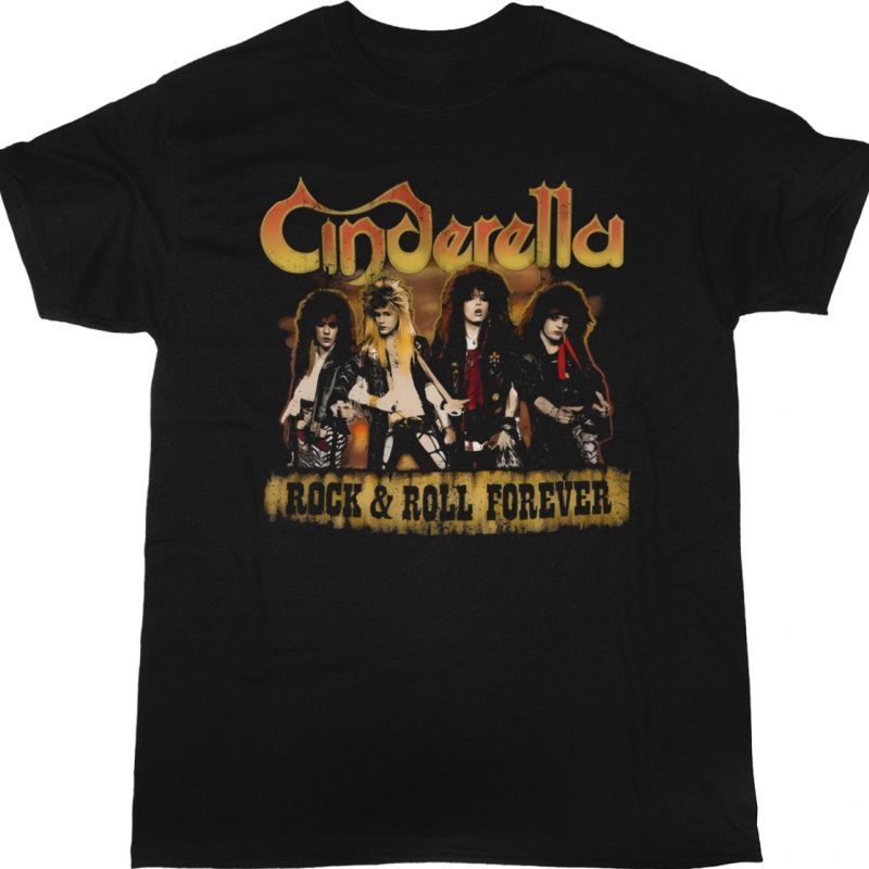 CINDERELLA DUDES FOREVER NEW BLACK T SHIRT