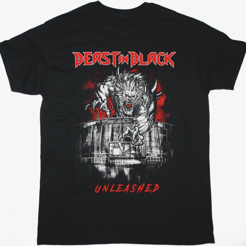 BEAST IN BLACK UNLEASHED NEW BLACK T-SHIRT