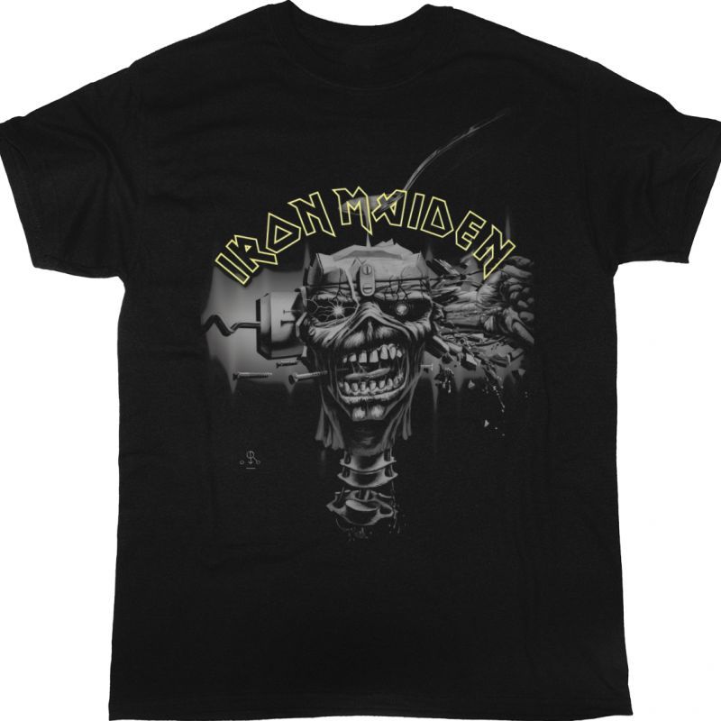 IRON MAIDEN CAN I PLAY WITH MADNESS NEW BLACK T-SHIRT