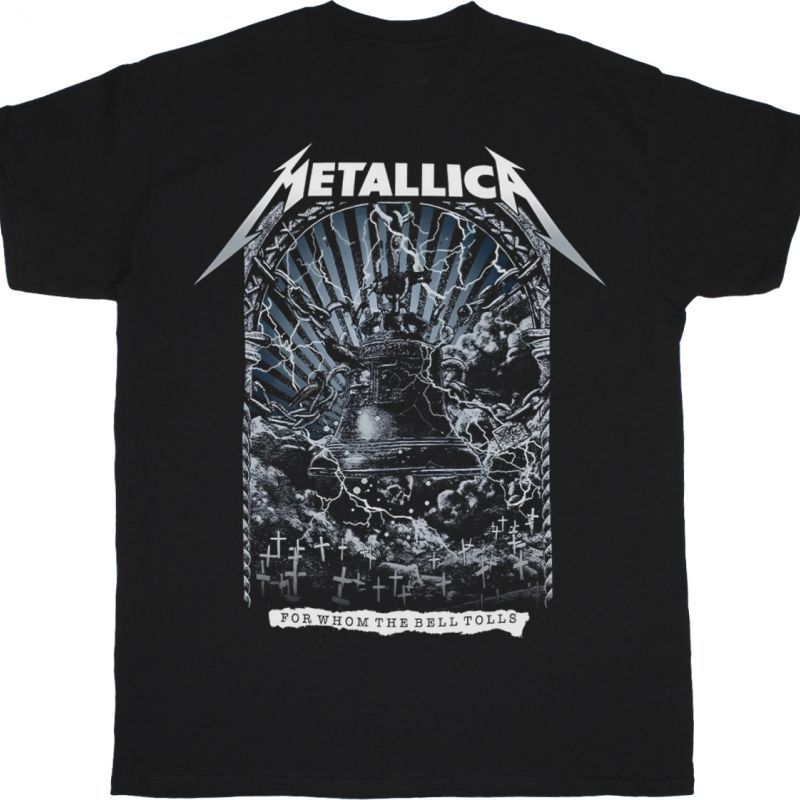 METALLICA FOR WHOM THE BELL TOLLS NEW BLACK T-SHIRT