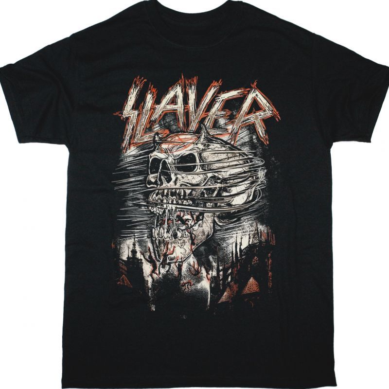 SLAYER DEMON STORM NEW BLACK T-SHIRT