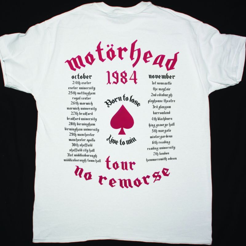 MOTORHEAD NO REMORSE NEW WHITE T-SHIRT