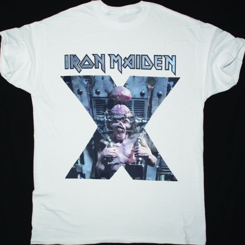 IRON MAIDEN X FACTOR NEW WHITE T-SHIRT