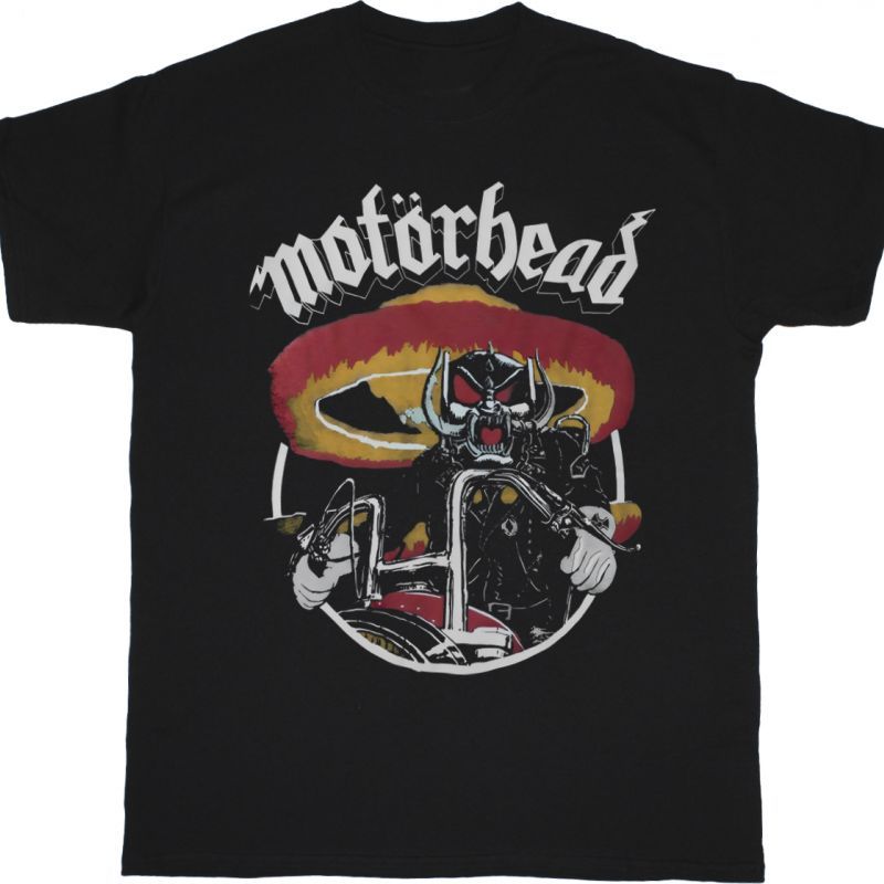 MOTORHEAD 80'S BIKER NEW BLACK T-SHIRT