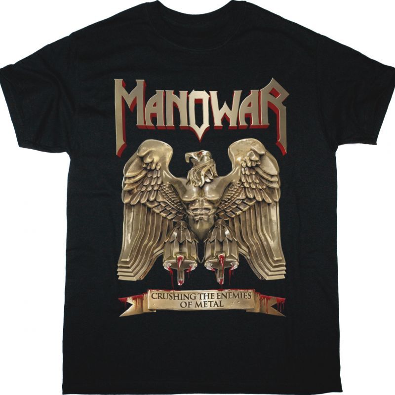 MANOWAR BATTLE HYMNS CRUSHING THE ENEMIES OF METAL NEW BLACK T-SHIRT