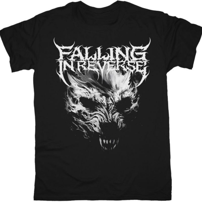 FALLING IN REVERSE WOLF TEE NEW BLACK T-SHIRT
