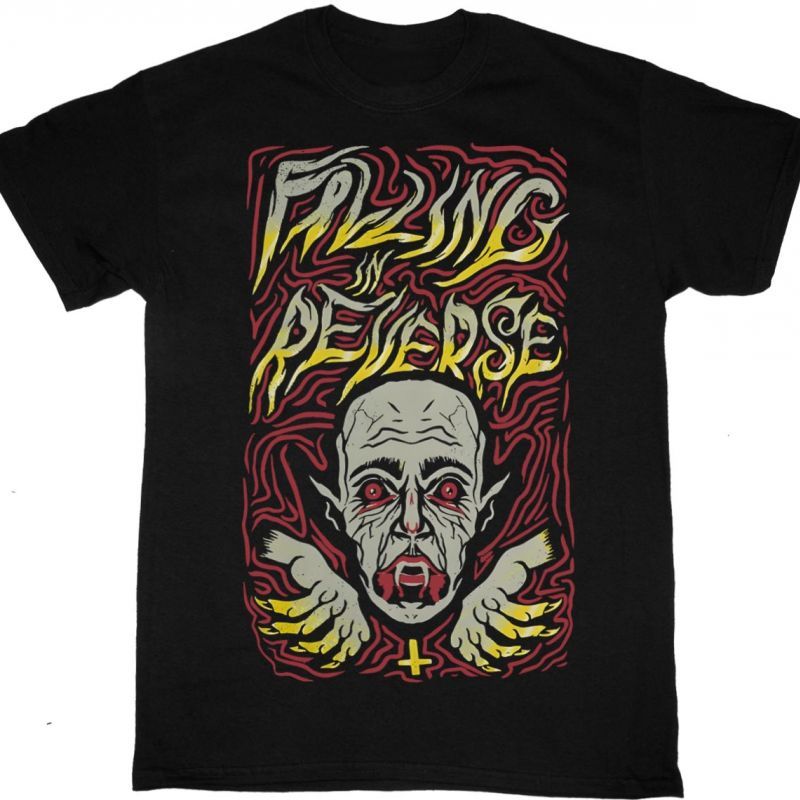FALLING IN REVERSE VAMPIRE NEW BLACK T-SHIRТ