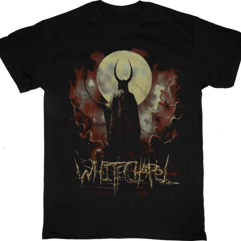 WHITECHAPEL FROM BELOW FADED BLACK NEW  BLACK T-SHIRT