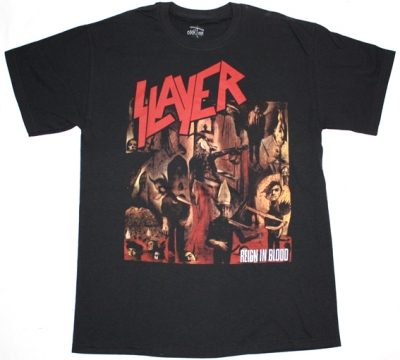 SLAYER REIGN IN BLOOD'86 NEW BLACK T-SHIRT