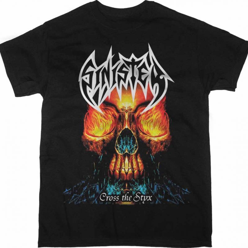 SINISTER CROSS THE STYX NEW BLACK T-SHIRT