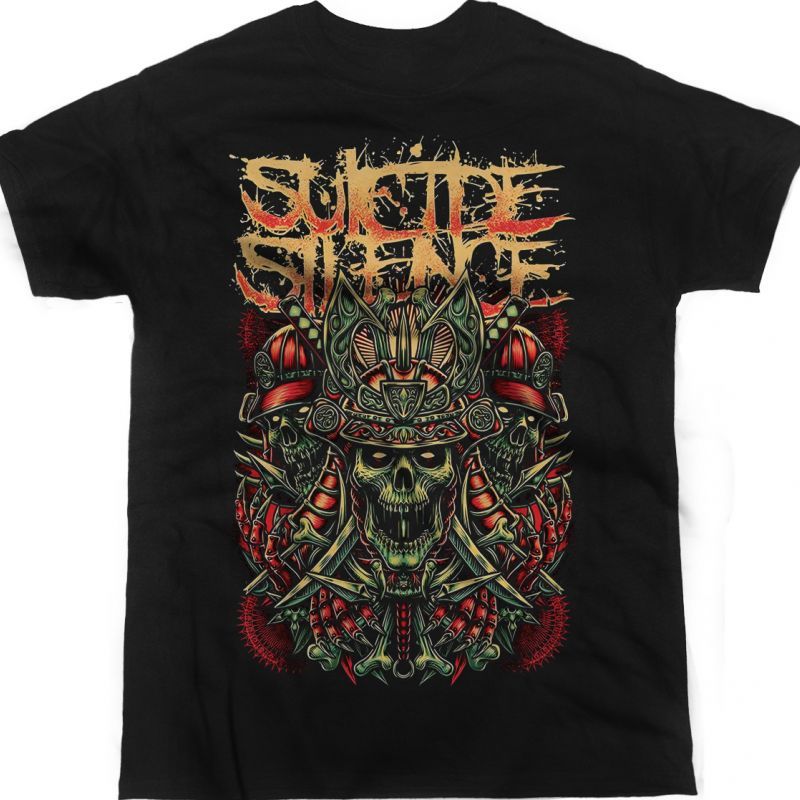 SUICIDE SILENCE SKULL NEW BLACK T-SHIRT