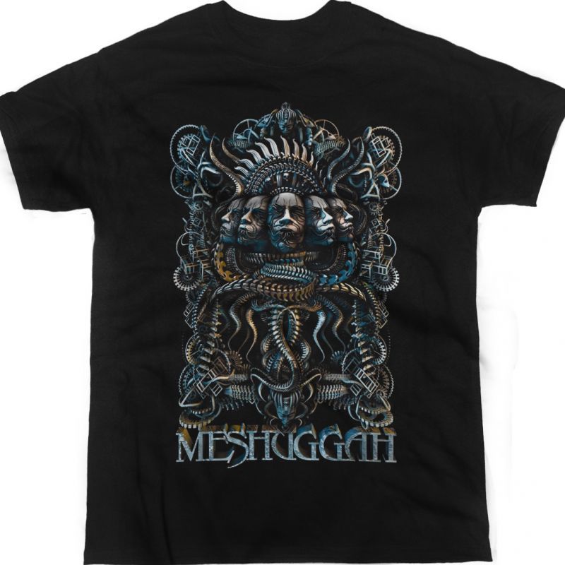 MESHUGGAH 5 FACES NEW BLACK T-SHIRT