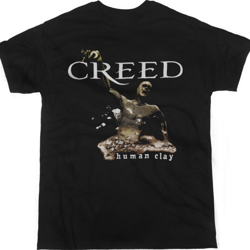 CREED HUMAN CLAY NEW BLACK T-SHIRT