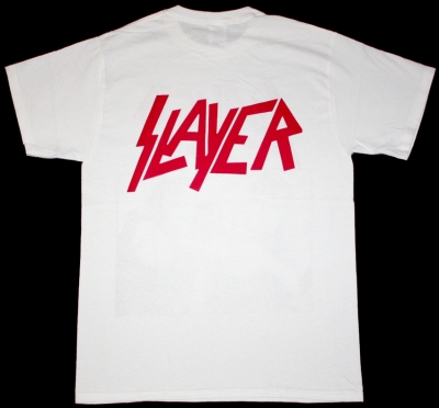SLAYER BAND CLASSIC LINE UP NEW WHITE T-SHIRT