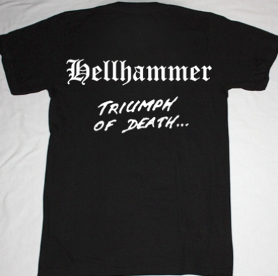 HELLHAMMER TRIUMPH OF DEATH'83 NEW BLACK T-SHIRT