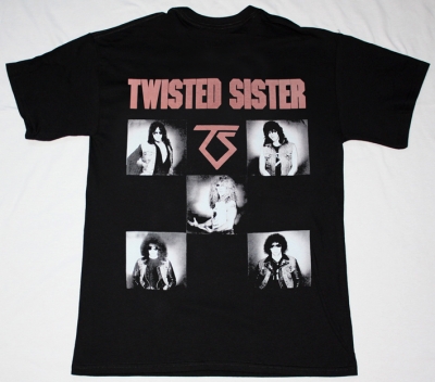 TWISTED SISTER YOU CAN'T STOP ROCK 'N' ROLL'83 NEW BLACK T-SHIRT