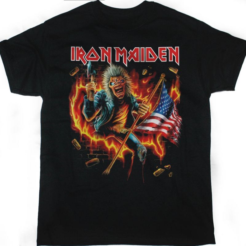 IRON MAIDEN RUN FOR YOUR LIVES 2026 TOUR USA NEW BLACK T-SHIRT