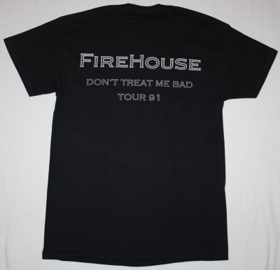FIREHOUSE FIREHOUSE'90 NEW BLACK T-SHIRT