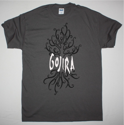 GOJIRA THE LINK ALIVE NEW GREY CHARCOAL T SHIRT