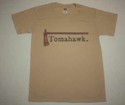 TOMAHAWK TOMAHAWK 2001 NEW OLD GOLD COLOR T-SHIRT