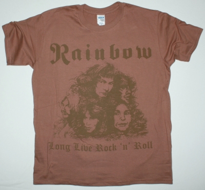 RAINBOW LONG LIVE ROCK'N'ROLL'78 NEW BROWN T-SHIRT