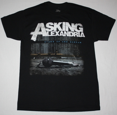 ASKING ALEXANDRIA STAND UP AND SCREAM NEW BLACK T-SHIRT