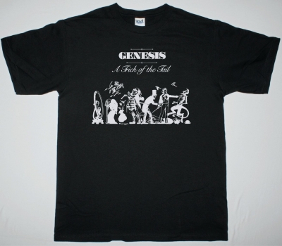 GENESIS A TRICK OF THE TAIL NEW BLACK T-SHIRT