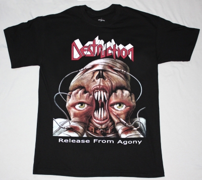 DESTRUCTION  RELEASE FROM AGONY 88 NEW BLACK T-SHIRT