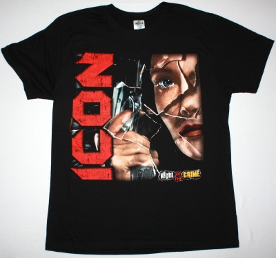 ICON NIGHT OF THE CRIME 85 NEW BLACK T-SHIRT