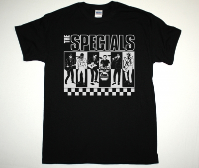 THE SPECIALS BAND GRAPHIC NEW BLACK-T-SHIRT