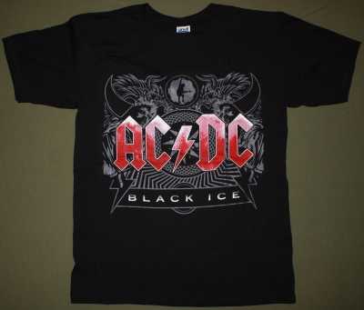 AC DC BLACK ICE AC/DC NEW BLACK T-SHIRT
