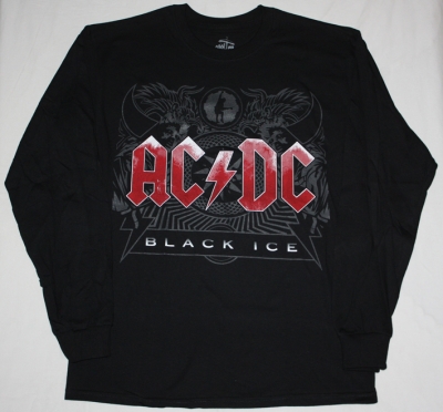 AC DC BLACK ICE  AC/DC NEW BLACK LONG SLEEVE T-SHIRT