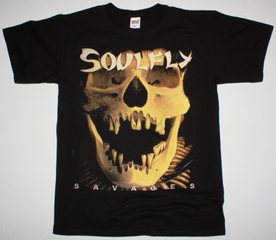 SOULFLY SAVAGES NEW BLACK T-SHIRT