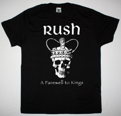 RUSH A FAREWELL TO KINGS NEW BLACK T-SHIRT