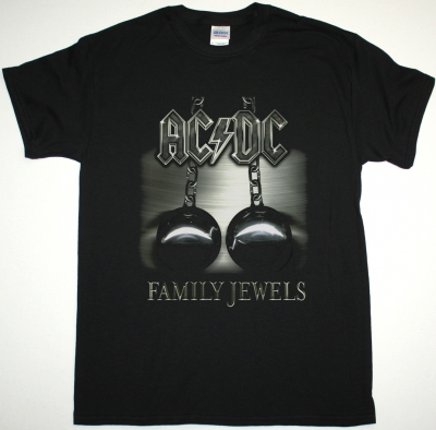 AC DC FAMILY JEWELS AC/DC NEW BLACK T-SHIRT